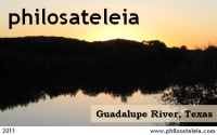 Guadalupe River local post stamp