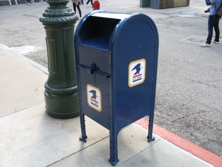 Blue mailbox at Disney World’s Hollywood Studios