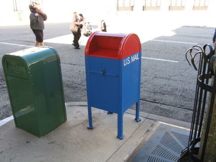 Red & blue mailbox at Disney World’s Hollywood Studios