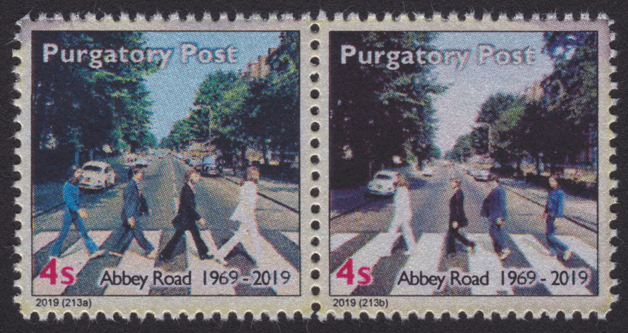 Purgatory Post 4-sola stamps picturing The Beatles