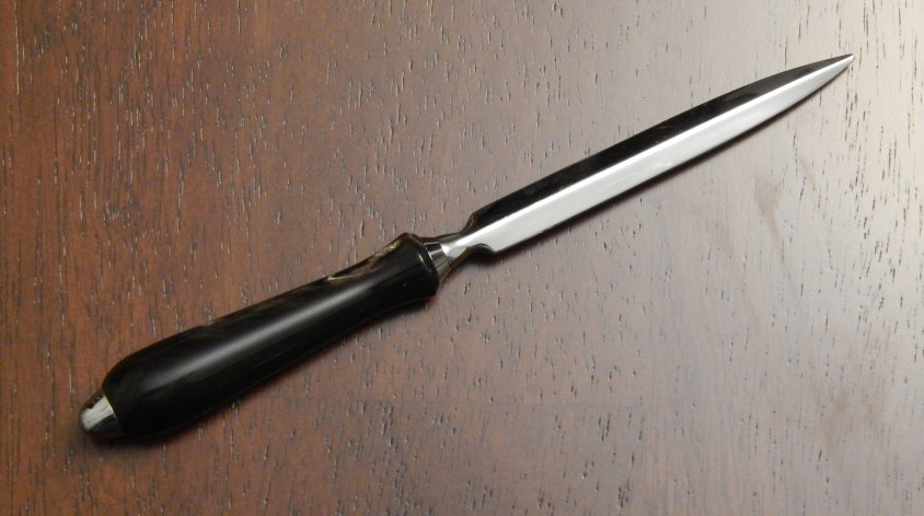 Letter opener with buffalo horn handle