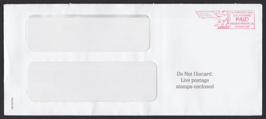 National Police Association cover with postage paid imprint