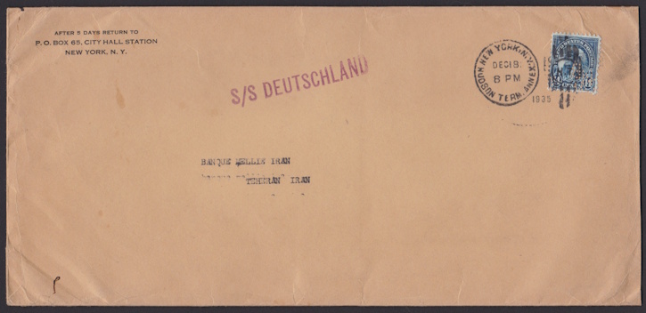 Front of cover bearing 14-cent American Indian stamp