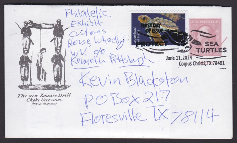 Loggerhead Sea Turtle Forever stamp on first day cover